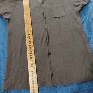 Zara Men's Casual Brown Button-Down Shirt